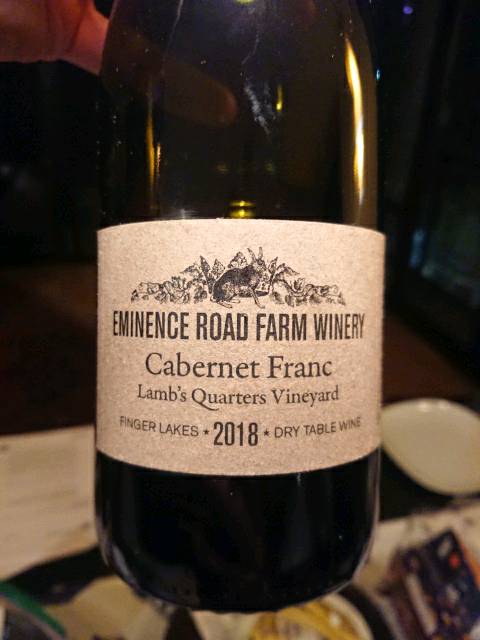 Eminence Road Farm Winery, Cabernet Franc Rose, Cayuga Lake