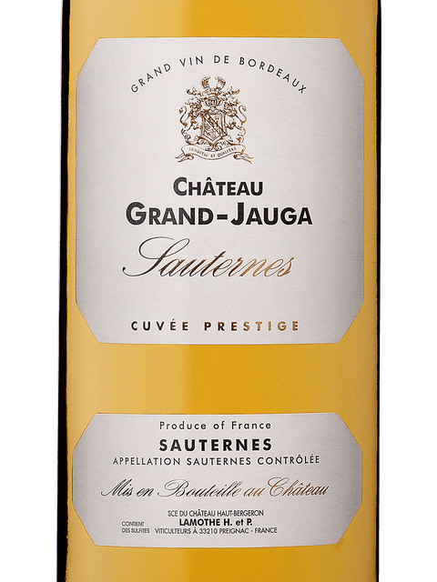 Chateau Grand-Jauga, Cuvee Prestige, Sauternes
