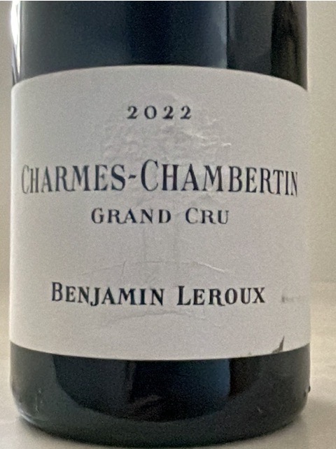 Benjamin Leroux, Chambertin Grand Cru