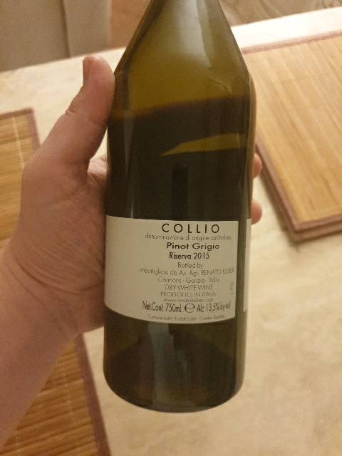 Renato Keber, Collio, Pinot Grigio Riserva