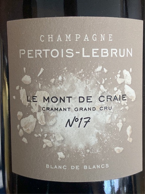 Pertois-Lebrun, Derrière Le Mont Aigu No.15 Blanc de Blancs Grand Cru, Chouilly