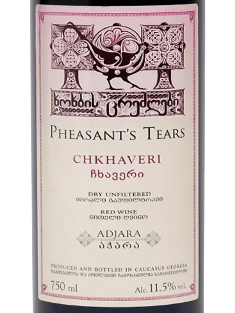 Pheasant's Tears, Chinuri, Kakheti