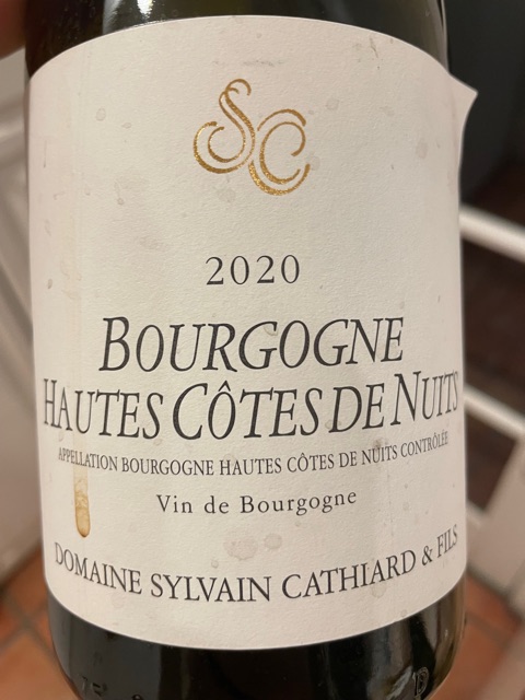 Domaine Sylvain Cathiard, Bourgogne, Hautes Cotes de Nuits Blanc