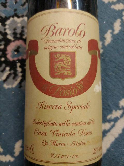 Anforio, Barolo, Riserva Speciale