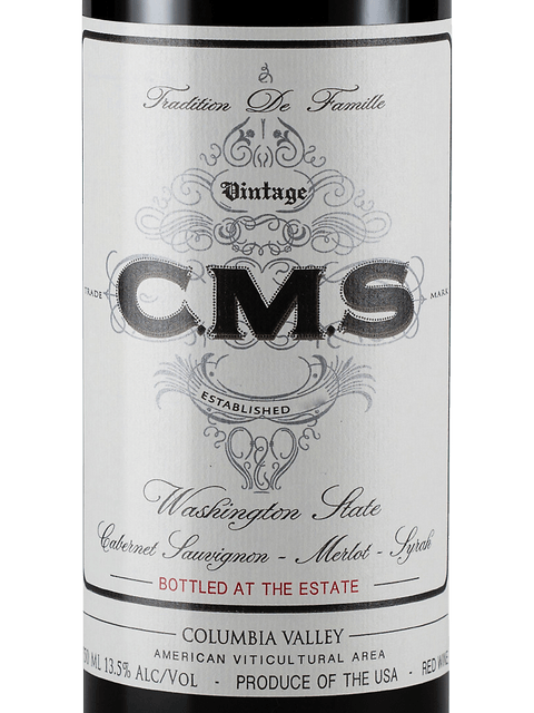 Hedges Family Estate, C.M.S Cabernet Sauvignon Merlot Syrah, Columbia Valley