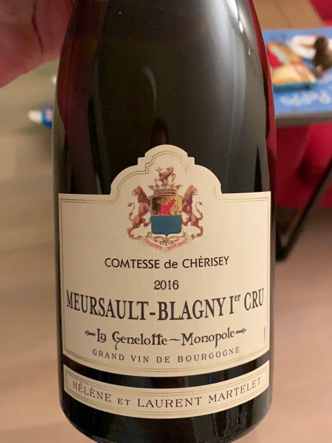 Comtesse de Cherisey, Meursault Premier Cru, Blagny La Genelotte