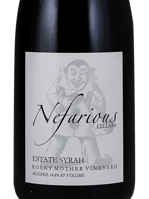 Nefarious Cellars, Rocky Mother Vineyard Estate Syrah, Columbia Valley