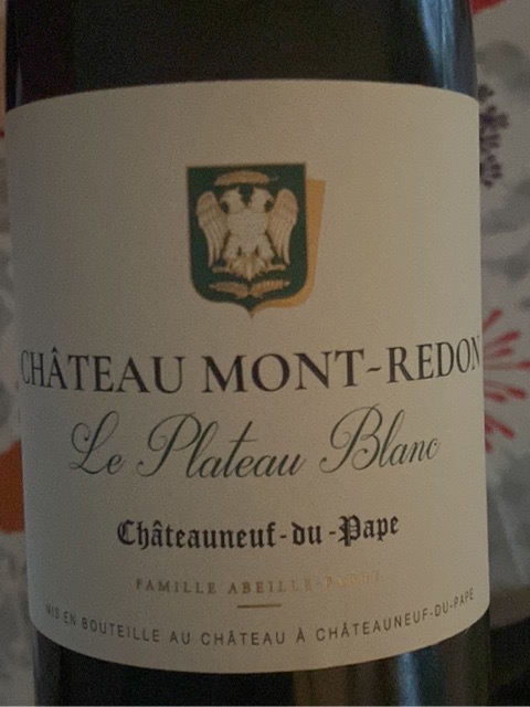 Chateau Mont-Redon, Chateauneuf-du-Pape, Le Plateau Blanc