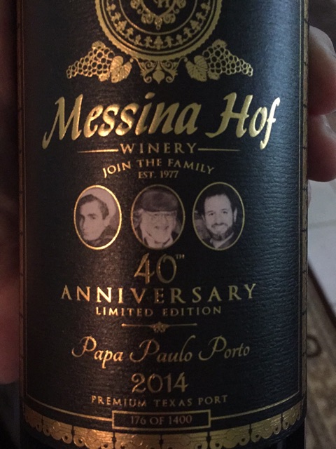 Messina Hof, Private Reserve Reflections of Love, Texas