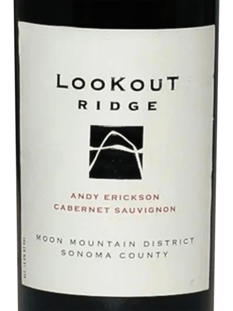 Lookout Ridge, Andy Erickson Cabernet Sauvignon, Moon Mountain District