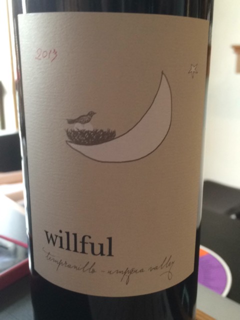 Willful, Tempranillo, Umpqua Valley