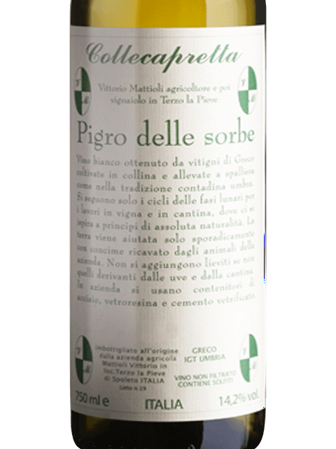 Collecapretta, Pigro delle Sorbe Greco, Umbria