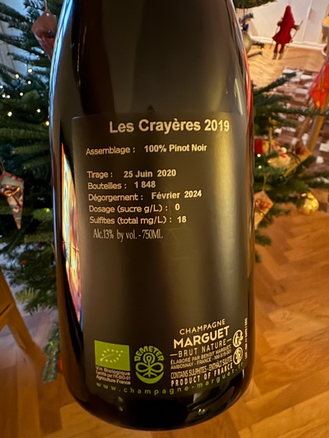 Marguet, Les Crayeres Blanc de Noirs Grand Cru, Champagne