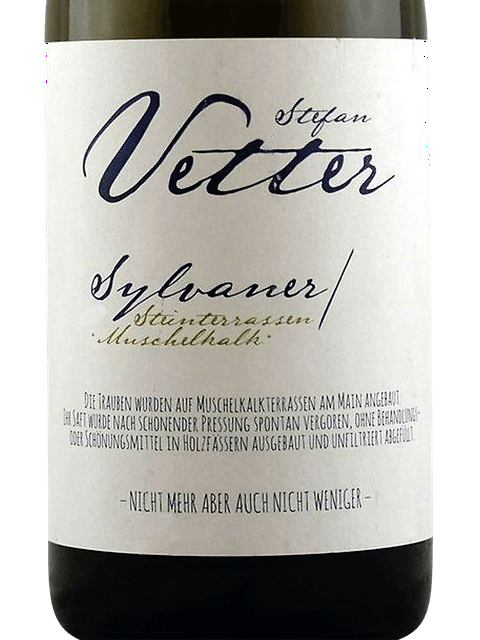 Stefan Vetter, Steinterrassen Muschelkalk Sylvaner, Franken