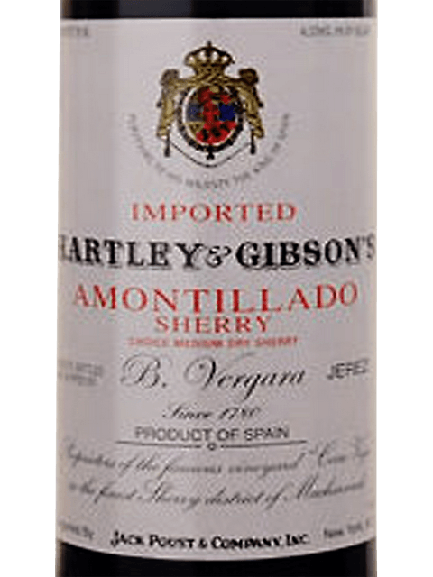 Hartley & Gibson's, Amontillado Sherry
