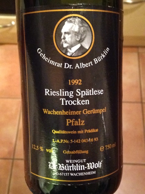Dr. Burklin-Wolf, Forster Jesuitengarten Riesling Spatlese Trocken, Pfalz