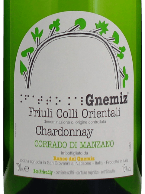Ronco del Gnemiz, Corrado di Manzano Chardonnay, Friuli Colli Orientali