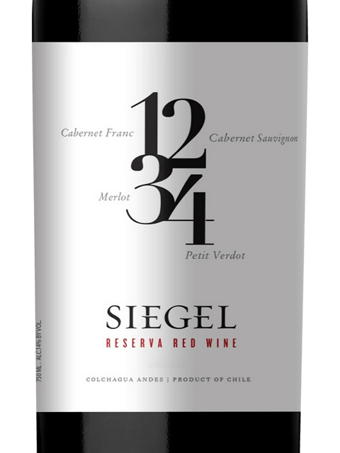 Siegel, 1234 Reserva Red Blend, Colchagua Valley