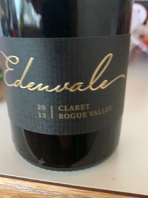 Edenvale, Claret, Rogue Valley