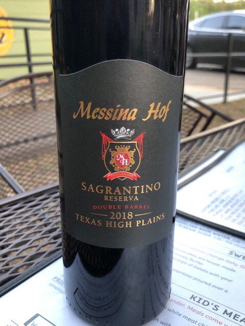 Messina Hof, Sagrantino Reserva, Texas High Plains