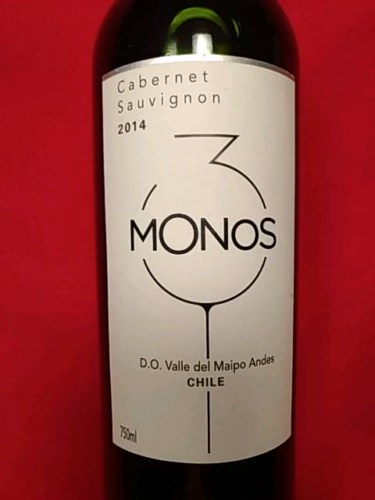 3 Monos, Cabernet Sauvignon, Maipo Valley