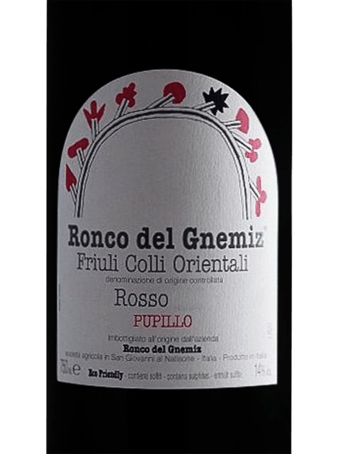 Ronco del Gnemiz, Rosso Pupillo, Friuli Colli Orientali
