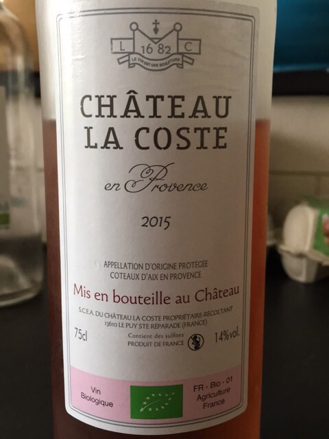 Chateau La Coste, Coteaux d'Aix-en-Provence, Grand Vin Rose