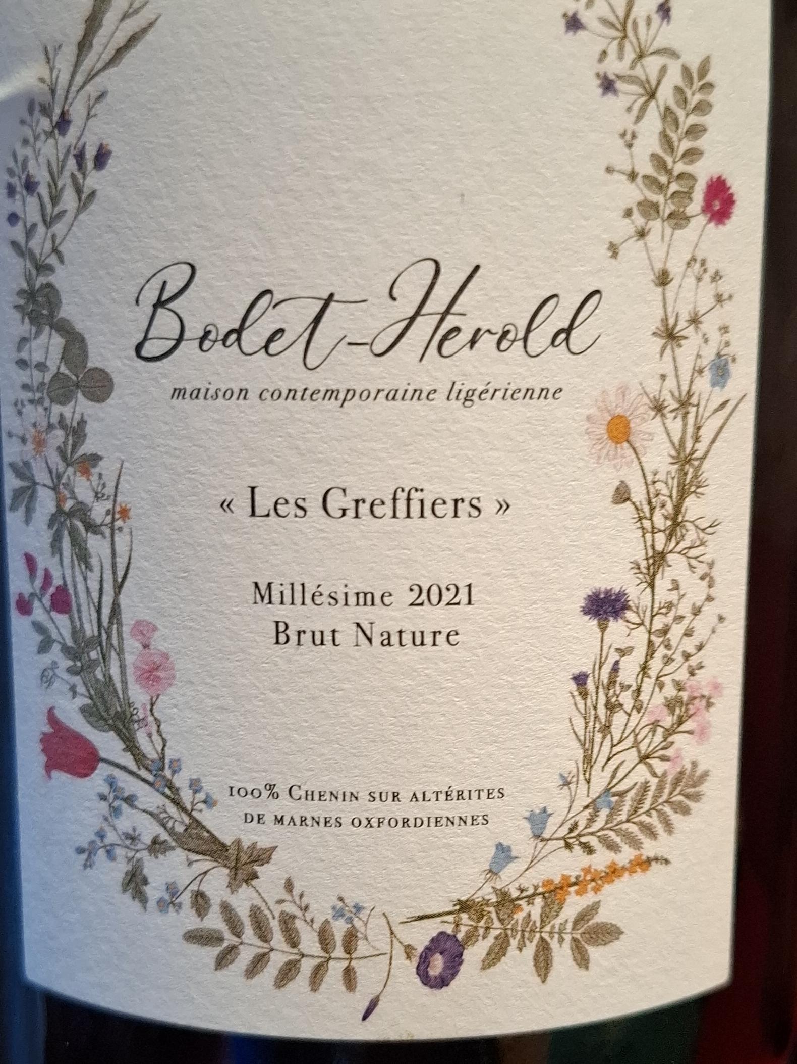 Bodet-Herold, Cremant de Loire, Les Greffiers Brut Nature