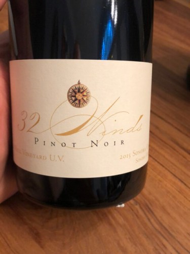 32 Winds, Platt Vineyard Pinot Noir, Sonoma Coast
