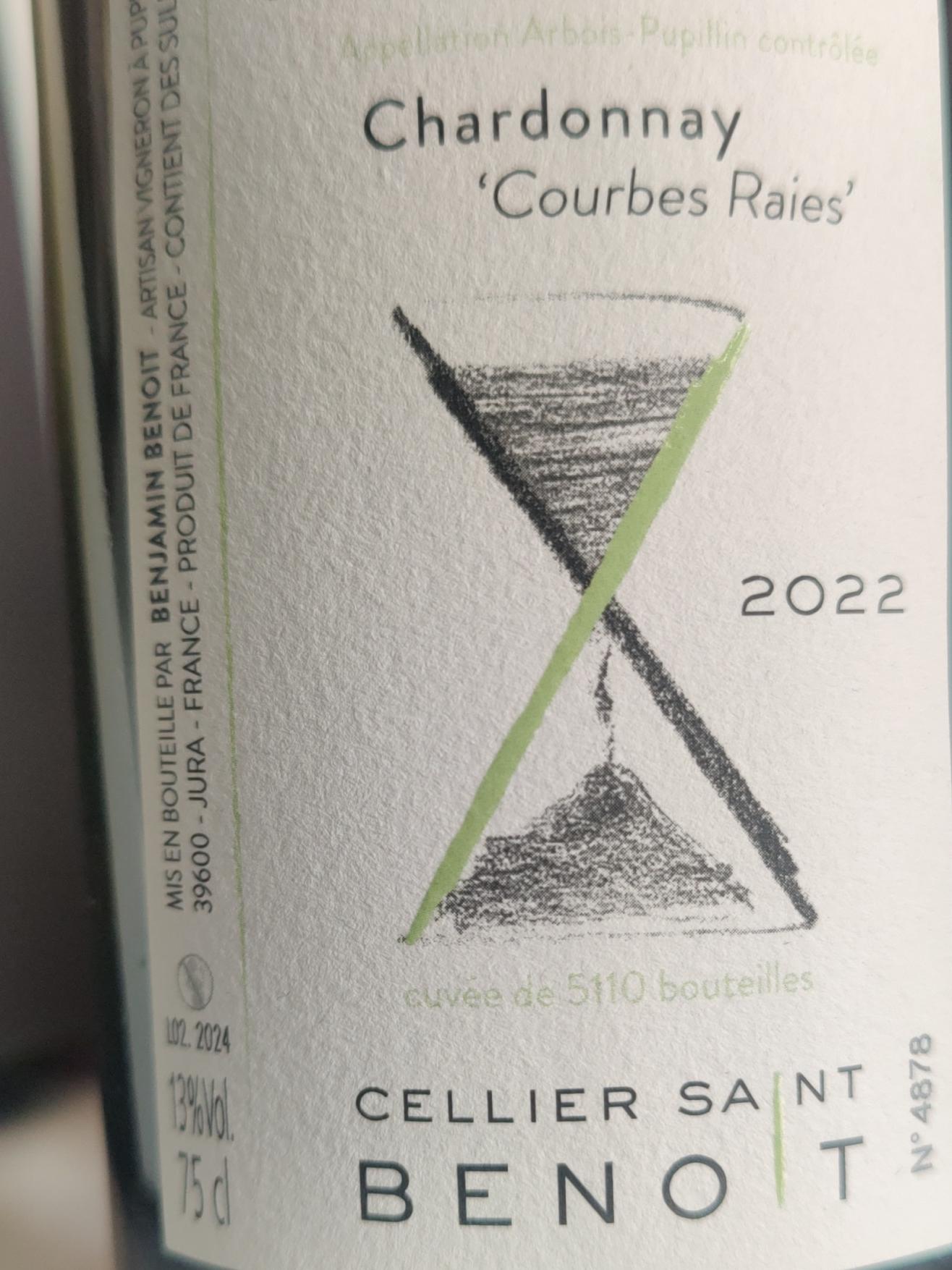 Cellier Saint Benoit, Arbois Pupillin, Courbes Raies Pinot Noir