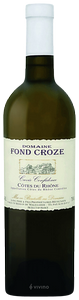 Domaine Fond Croze, Cotes du Rhone, Confidence Blanc