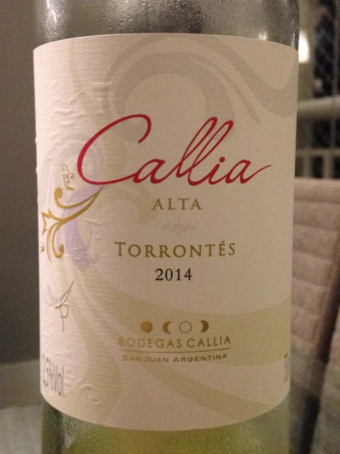 Callia, Alta Torrontes, Uco Valley