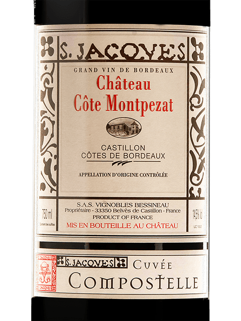 Chateau Cote Montpezat, Cuvee Compostelle, Castillon-Cotes de Bordeaux