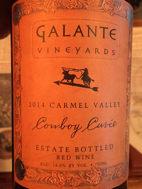 Galante Vineyards, Cowboy Cuvee, Carmel Valley