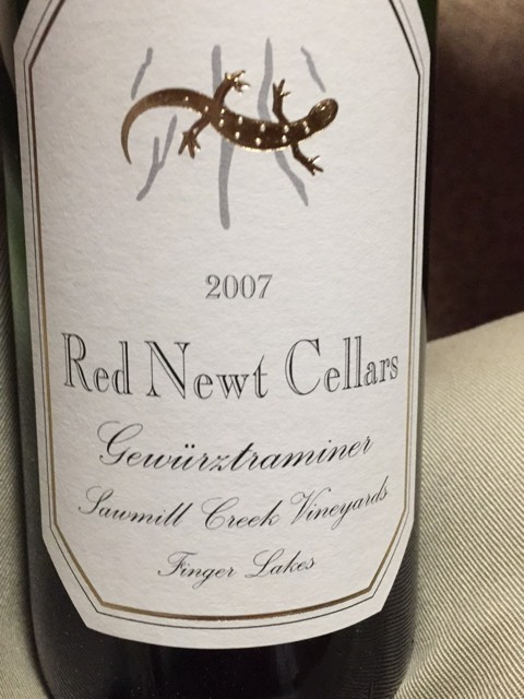 Red Newt, Curry Creek Vineyards Gewurztraminer, Finger Lakes