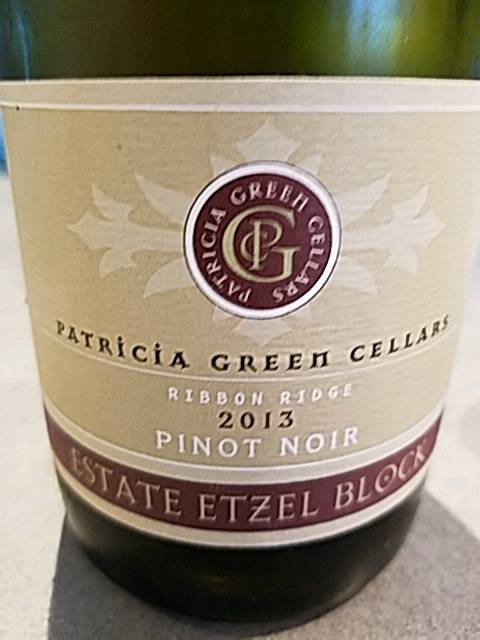 Patricia Green, Estate Vineyard Etzel Block Pinot Noir, Willamette Valley