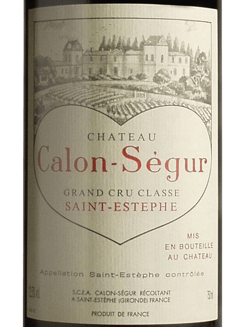Le Marquis de Calon Segur, Saint-Estephe