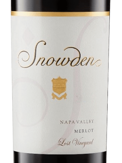 Snowden, Lost Vineyard Merlot, Napa Valley
