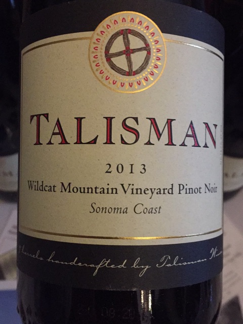 Talisman, Wildcat Mountain Vineyard Pinot Noir, Sonoma Coast