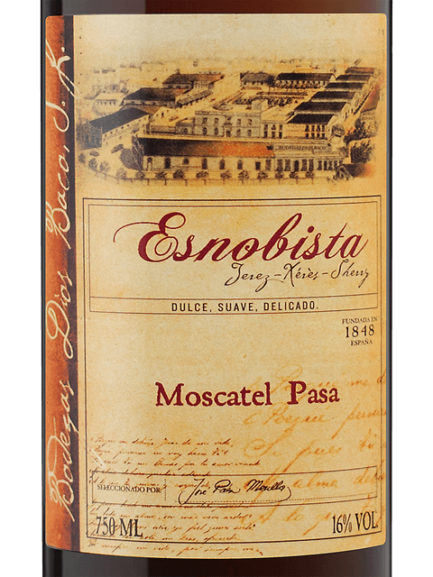 Bodegas Dios Baco, Moscatel Esnobista Pasa Sherry