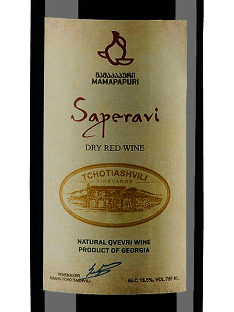 Tchotiashvili, Saperavi Reserve, Kakheti
