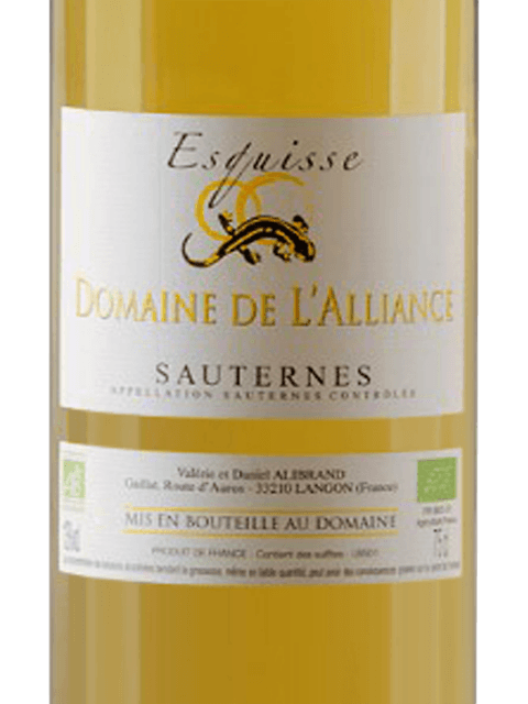 Esquisse, Domaine de L'Alliance, Sauternes