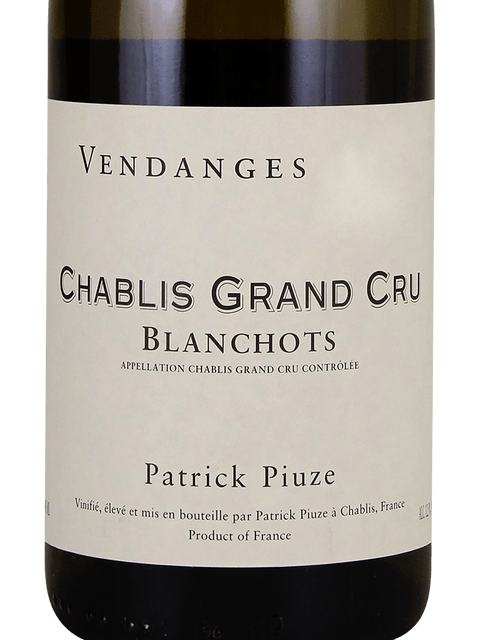 Patrick Piuze, Chablis Premier Cru, Secher