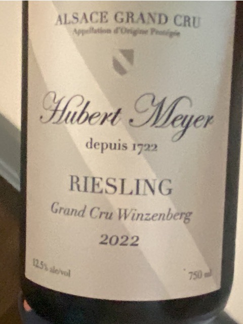 Hubert Meyer, Pinot Noir, Alsace