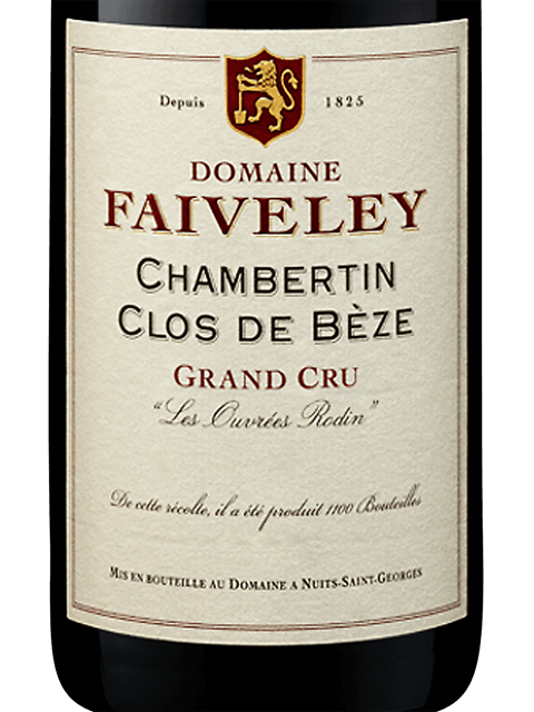 Domaine Faiveley, Chambertin-Clos de Beze Grand Cru, Les Ouvrees Rodin