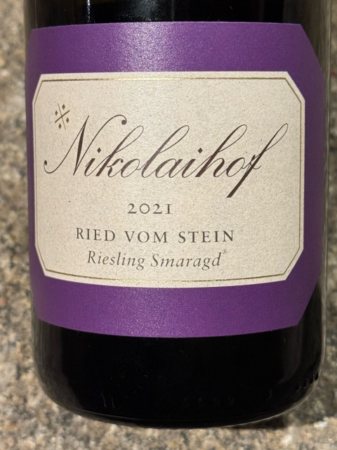 Nikolaihof, Vom Stein Riesling Federspiel, Wachau