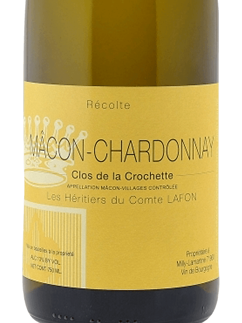 Les Heritiers du Comte Lafon, Macon, Clos de la Crochette