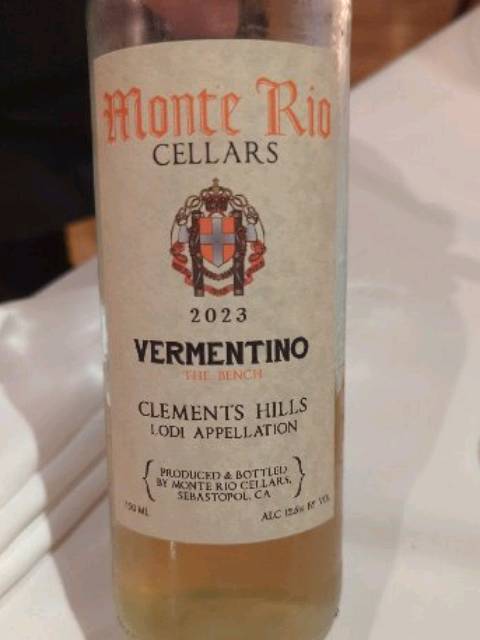 Monte Rio Cellars, French Colombard, Mendocino County