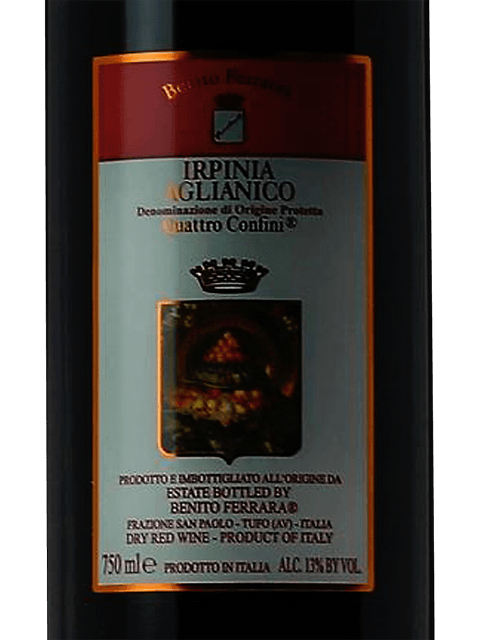 Benito Ferrara, Vigna Quattro Confini, Irpinia