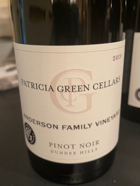 Patricia Green, Anderson Family Vineyard Pinot Noir, Dundee Hills